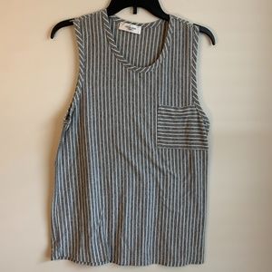 CJLA Addison Striped Tank Top Size Small